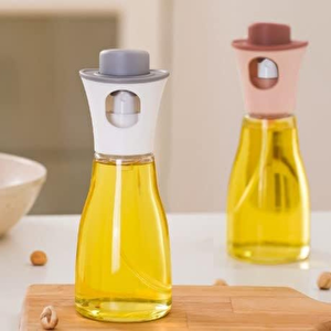 220 Ml Sprey Püskürtmeli Cam Yağdanlık Zeytinyağı Limon Sirke Püskürtmeli Yağdanlık
