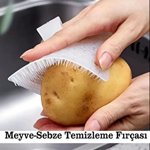 Fırça Parmağa Takılan Temizlik Fırçası Kare