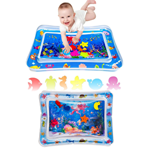 Bebek Su Matı Tummy Time Aktivite Oyuncağı Su Havuzu
