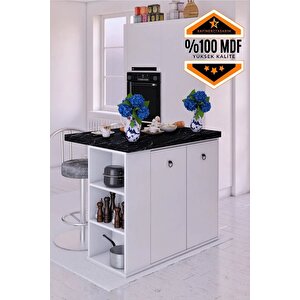 Noma Mdf Mutfak Adası Mutfak Dolabı Ada Mutfak Yemek Masası