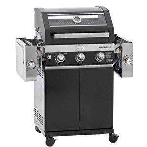 Rösle Videro G3-s Vario Gazlı Barbekü İstasyonu - Siyah