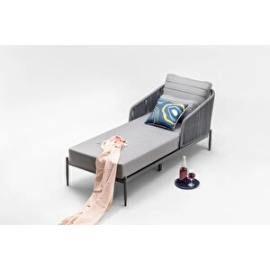 Mono Tekli̇ Şezlong Antrasit
