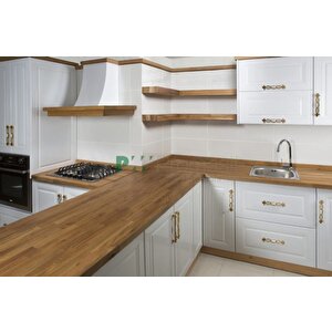 Ahşap Mutfak Tezgahı ( Meşe - Dark Oak ) 150 cm