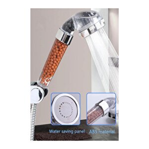 Su Tasarruflu Boncuklu Iyon Stres Azaltıcı Kireç Önleyici Banyo Duş Başlığı
