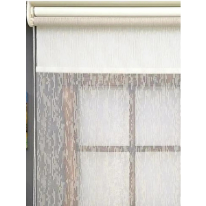 Yağmur Desen Çiftli Sistem Mekanizmalı Tül Ve Stor Perde 110x260 cm