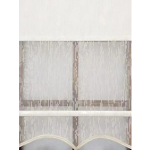 Yağmur Desen Çiftli Sistem Mekanizmalı Tül Ve Stor Perde 110x260 cm