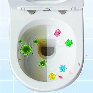 Tuvalet Temizleme Jeli Klozet Banyo Koku Giderici Damga Seti Desenli Koku Giderici 3 Adet Set