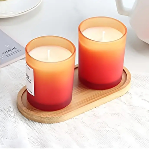1 Adet Bambu Oval Sunum Ve Servis Tepsisi Ahşap Tepsi Yağdanlık Altlığı