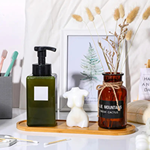 1 Adet Bambu Oval Sunum Ve Servis Tepsisi Ahşap Tepsi Yağdanlık Altlığı