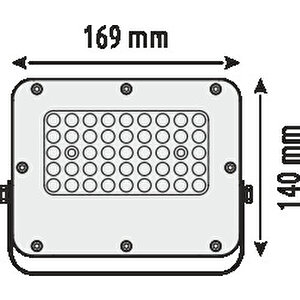 Hs3851 30w Yeşil Led Projektör Ip65 2700 Lümen