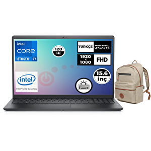 Vostro 3530 I7-1355u 8gb 512gb Ssd 15.6" 120hz Ubuntu Laptop + Çanta N1601pvnb3530u 020