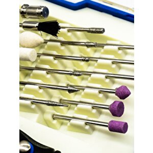 Germany Style  Mini Hobi Gravür Şarjlı Taşlama Akülü 24 Parça Gravür Set