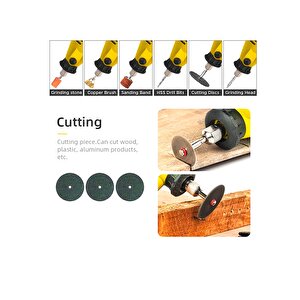 Rowermax 350 Parça  Çift Makinalı Gravür Oyma Dremel Taşlama Zımpara 130 W