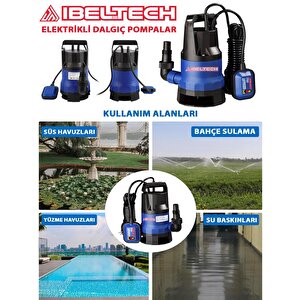 Germnay Style 2in1 Kombine Dalgıç Pompa Qsb550 İbeltech 550w Plastik Gövdeli Kirli Ve Temiz Pompa