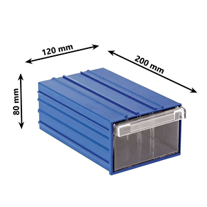 Albafix Sembol 120 Plastik Çekmeceli Kutu 200x120x80mm 1 Adet