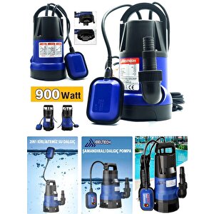 2in1 Kombine Dalgıç Pompa Qsb900 İbeltech 900w Plastik Gövdeli Kirli Ve Temiz Su Dalgıç Pompası