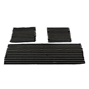 Renault Megane 3 Hatchback 2012-2016 Uyumlu Dokuma Kilim Minder 3'lü Serme Set Terletmez Oto Koltuk Minderi