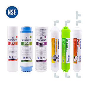 Açık Kasa Su Arıtma Cihazı 6 Lı Filtresi Seti Aşamalı ( Membransız Set ) Fkn60ma