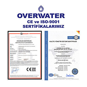 Açık Kasa Su Arıtma Cihazı 6 Lı Filtresi Seti Aşamalı ( Membransız Set ) Fkn60ma