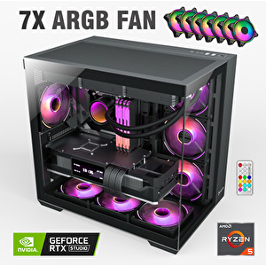 Zeiron Mirage X50 Ryzen 7 5700x 32gb Ram 1tb M.2 Nvme Ssd Rtx5060 Sıvı Soğutmalı Oyuncu Masaüstü Bilgisayar