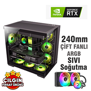 Zeiron Mirage X32 Ryzen 7 5700x 32gb Ram 1tb M.2 Nvme Ssd 8gb Rtx4060 Sıvı Soğutmalı Oyuncu Bilgisayarı