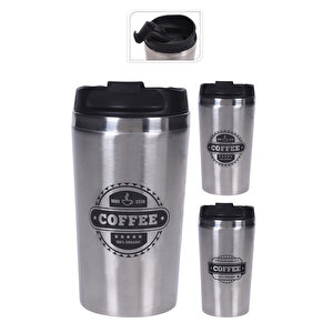 Coffee Bardak Termos 450 Ml Gümüş