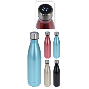 Bottle Shape Dijital Göstergeli Termos 500 Ml Siyah