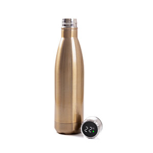 Bottle Shape Dijital Göstergeli Termos 500 Ml Altın