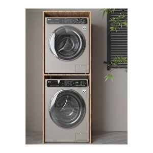 Banyo Dolabı Çamaşır Ve Kurutma Makinesi Dolabı Ahşap