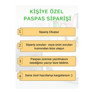 Kişiye Özel Üretim Marketimize Hoşgeldiniz/sağlıklı Günler Yine Bekleriz Kapı Önü Paspas Kahverengi