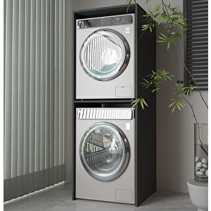 Banyo Dolabı Çamaşır Ve Kurutma Makinesi Dolabı Antrasit