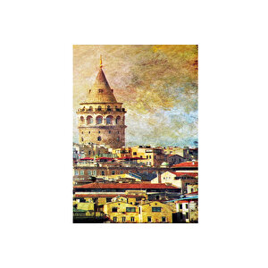Istanbul Kanvas Duvar Saati