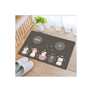 Su Geçirmez Geniş Ebat Köpek Mama Altlığı Kedi Mama Altlığı 40x60 Geniş Ebat