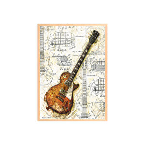Frank Ray Solo Gi̇tar 50*70 Çerçeveli̇ Tablo