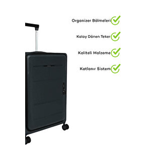 Katlanır Valiz Antrasit 20 İnç
