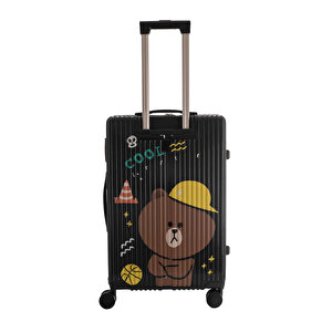 Ecrou Cool Brown Bear Valiz 61cm Siyah