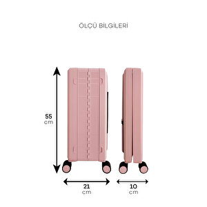 Katlanır Valiz Pembe 20 İnç