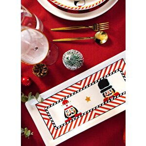 The Mia Nutcracker Dikdörtgen Servis 35 X 16 Cm New026