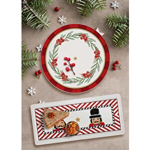 The Mia Nutcracker Dikdörtgen Servis 35 X 16 Cm New026