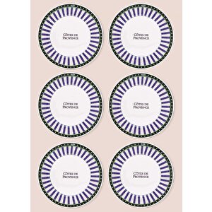 The Mia Provence Yemek Tabağı 6lı Set 20 Cm