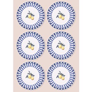 The Mia Odore Di Limone Yemek Tabağı 6lı Set 20 Cm
