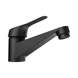 Roomart Bt101 Siyah Kısa Lavabo Bataryası , Sifon Hediyeli