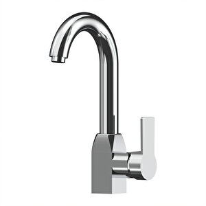 Bt106 Kromlu Kısa Kuğu Lavabo Bataryası, Sifon Hediyeli