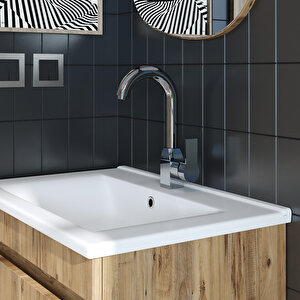 Bt106 Kromlu Kısa Kuğu Lavabo Bataryası, Sifon Hediyeli
