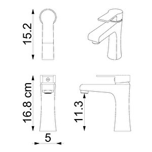 Bt104 Kromlu Lavabo Bataryası, Sifon Hediyeli