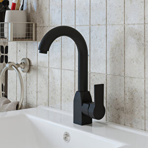 Bt105 Kısa Kuğu Lavabo Bataryası , Sifon Hediyeli