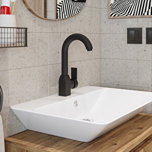 Bt105 Kısa Kuğu Lavabo Bataryası , Sifon Hediyeli
