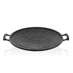 Blackplus 34 Cm Grani̇t Döküm Kavurma  Gözleme Tavası