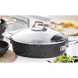 Black Line 24 Cm Granit Döküm Karnıyarık Tenceresi