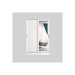Aura Whi̇te Portmanto Vestiyer Ayakkabılık Aynalı 2 Sürgü Kapaklı
